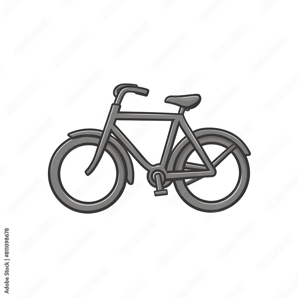 Bicycle Illustration Isolated on Transparent Background Bicycle Illustration Isolated on Transparent Background