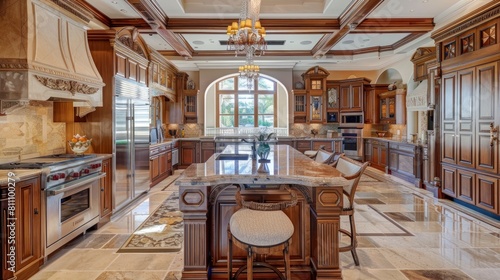 kitchen of a luxury mansion