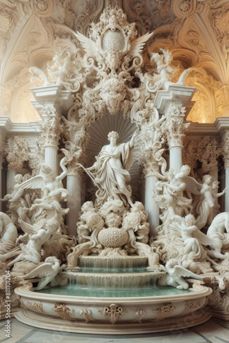 detail of a fountain