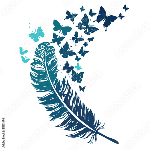 Boho Svg, Feathers Clipart, Feathers Cut File, Feathers Vector, Feathers png, Feathers Silhouette, Feather Earring, Feather SVG, Feather Digital, Feather Clipart, Feather Silhouette, Feather PNG, feat