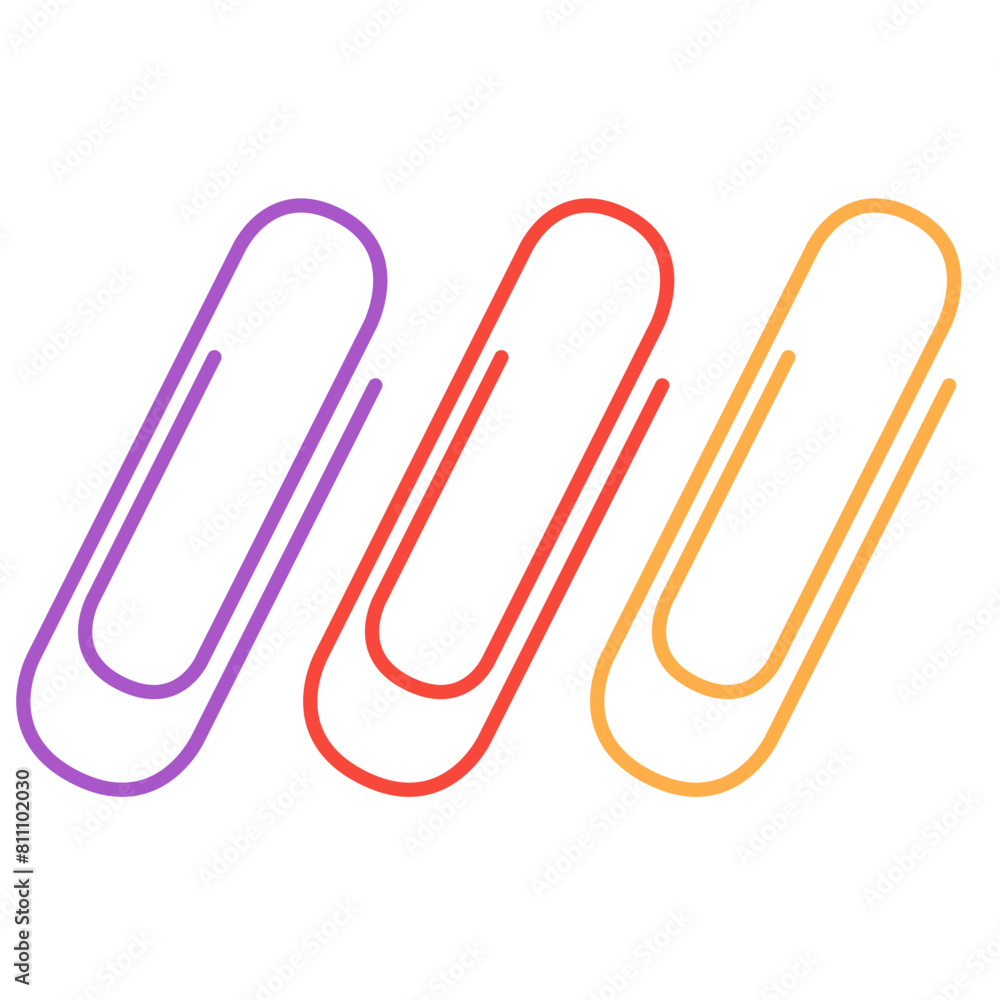 set of paper clip illustration set of paper clip illustration