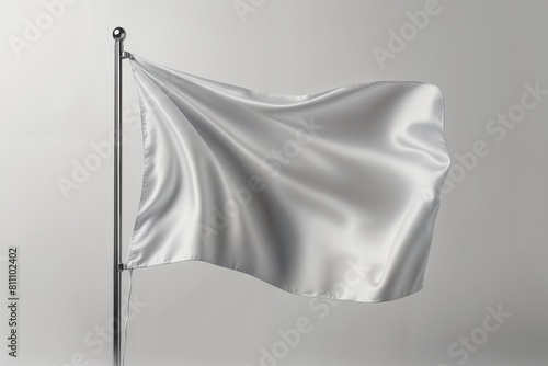 White flag mockup