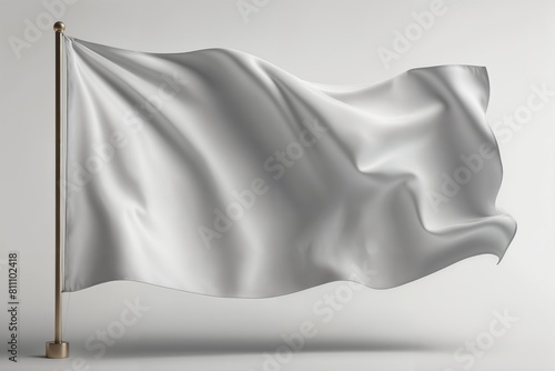 White flag mockup