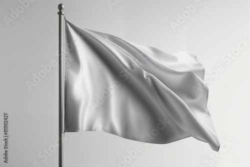 White flag mockup