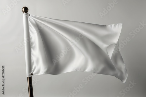 White flag mockup