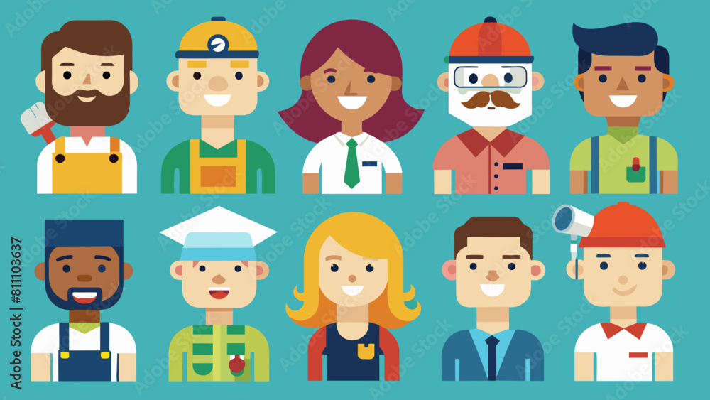 group workers vector illustration group workers vector illustration