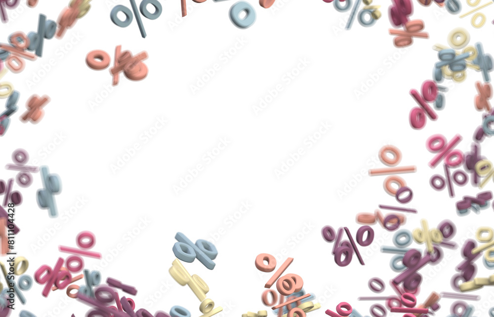 Blurred sale background. 3d Blurred sale background. 3d