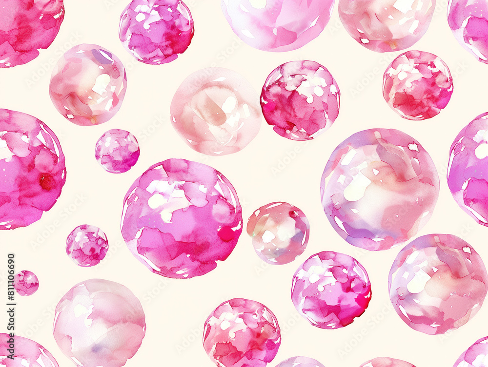 Watercolor pearls in a pattern give a glossy effect in this hand-drawn jewelry illustration. Perfect for fabric, sketchbooks, wallpaper, or wrapping paper. Watercolor pearls in a pattern give a glossy effect in this hand-drawn jewelry illustration. Perfect for fabric, sketchbooks, wallpaper, or wrapping paper.