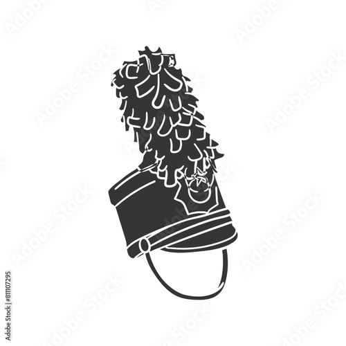 Marching Band Icon Silhouette Illustration. Hat Vector Graphic Pictogram Symbol Clip Art. Doodle Sketch Black Sign.