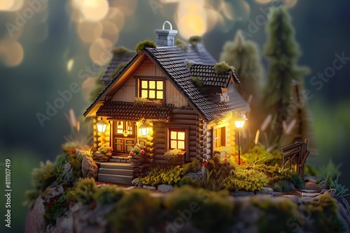 Charming image capturing the essence of a quaint small house © River Girl