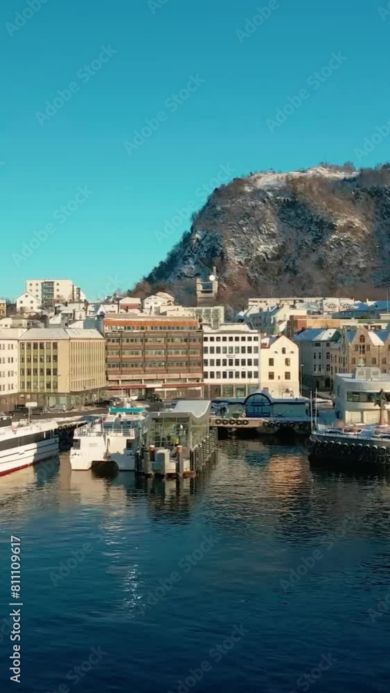 Aerial view of beautiful Norway landscape Aerial view of beautiful Norway landscape