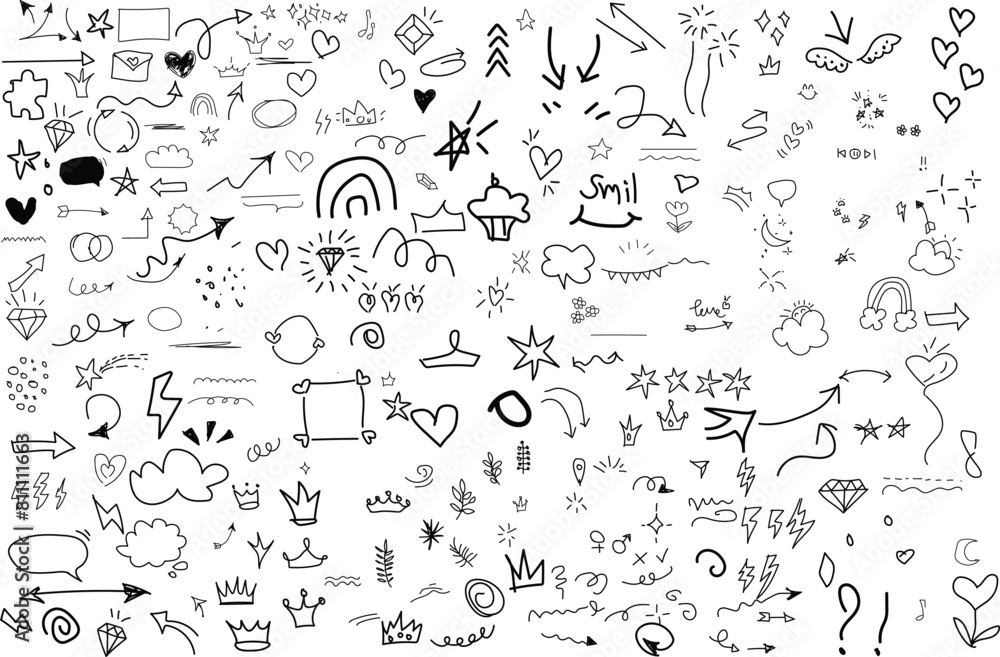 Hand Drawn Design Elements , star, heart shape. Hand drawn doodle sketch style circle, cloud speech bubble grunge element set. Arrow, star, heart brush decoration. Hand drawn scribble element set. Hand Drawn Design Elements , star, heart shape. Hand drawn doodle sketch style circle, cloud speech bubble grunge element set. Arrow, star, heart brush decoration. Hand drawn scribble element set.