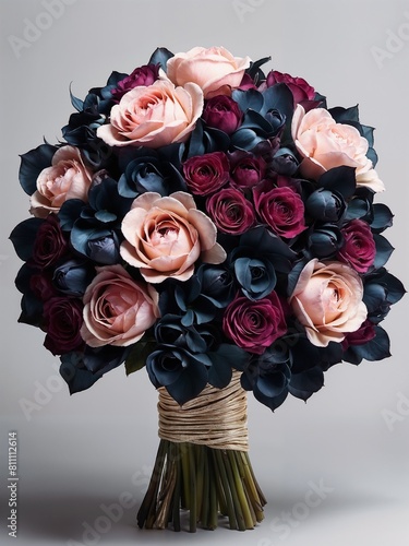 Stylish expensive dark bouquet