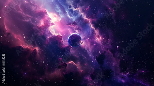 Imaginative Space Background for Creative Projects 