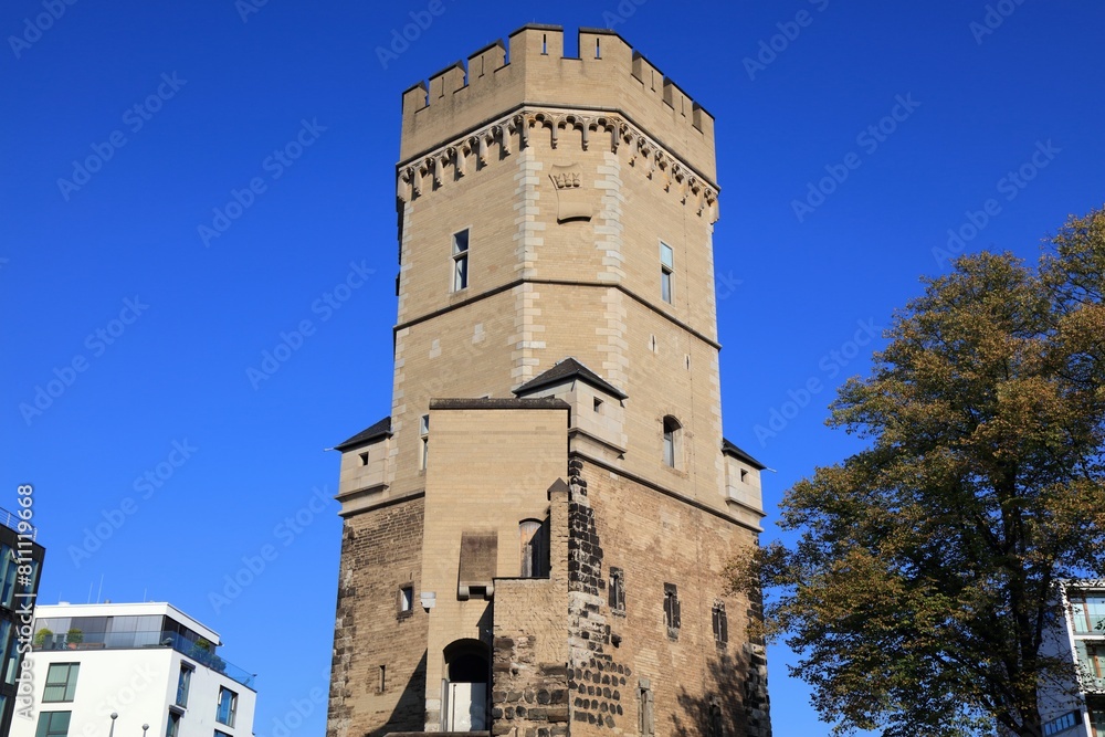 Bayernturm watchtower in Cologne, Germany Bayernturm watchtower in Cologne, Germany