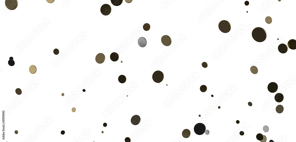 Sprinkle of Success: Spectacular 3D Illustration Showcasing Cascading gold Confetti Sprinkle of Success: Spectacular 3D Illustration Showcasing Cascading gold Confetti