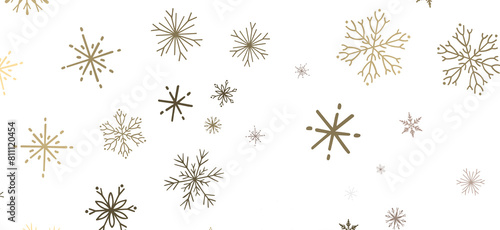 Abstract Gold Star Falling Soft Focus Background, 3D rendering.