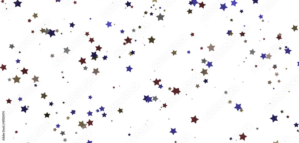 A Shower of Celestial Beauty: 3D Gold Stars Rain Illustration Bedazzles