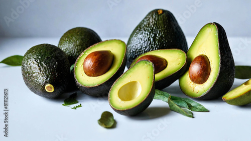 Shot of a avocado background 16:9 with copyspace photo