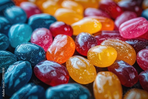 colorful jelly bean professional advertising food photography photo
