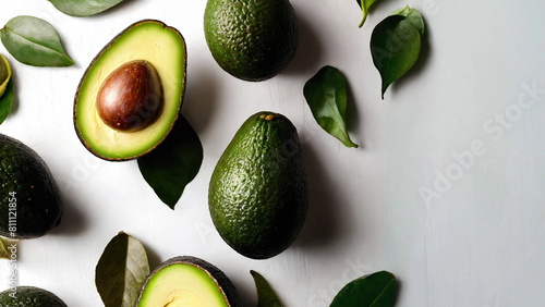 Shot of a avocado background 16:9 with copyspace photo