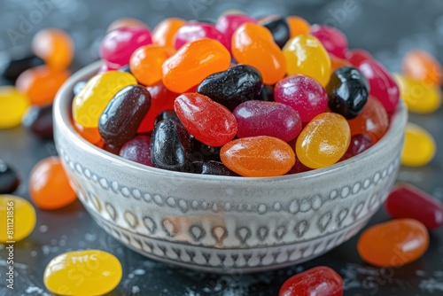 colorful jelly bean professional advertising food photography photo