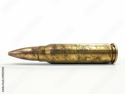 A bullet on a white background.