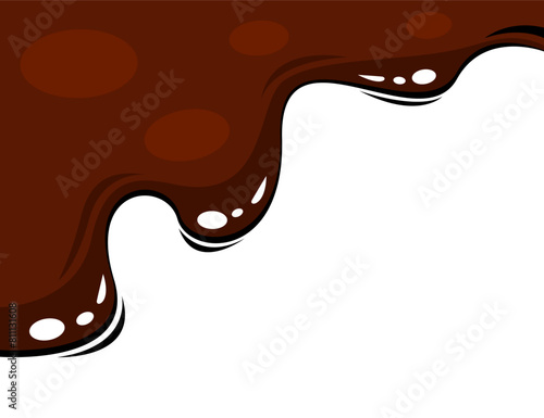 liquid chocolate melt background. Melt chocolate drip. melted chocolate background. chocolate background.