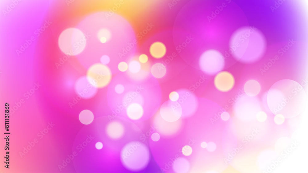 Bokeh lights. Blurred circle shapes. Abstract light effect. Vector illustration.