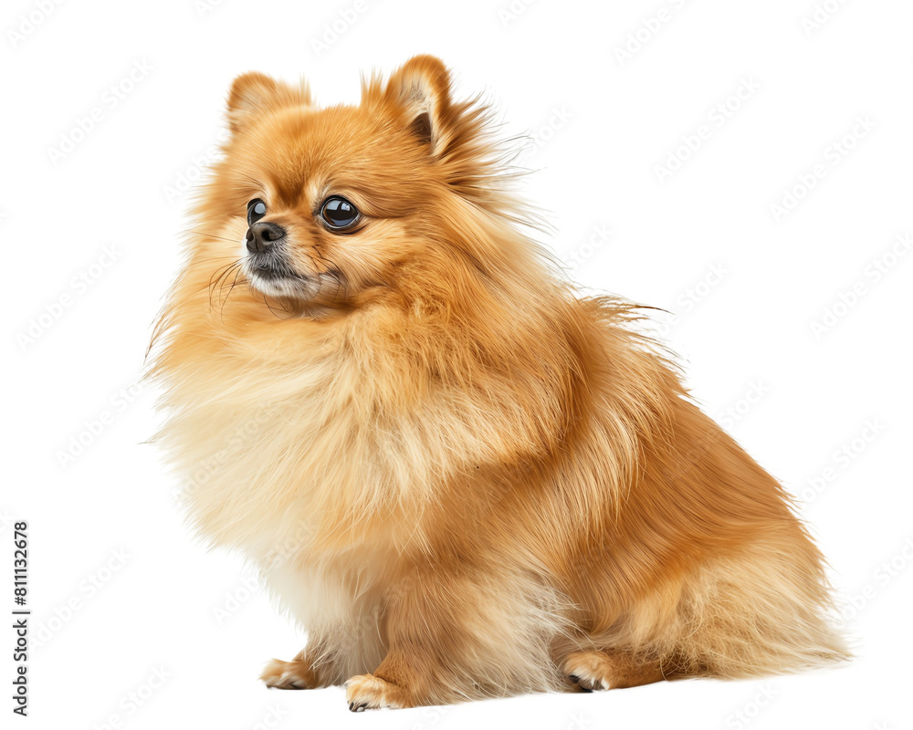 pomeranian dog isolated on white background pomeranian dog isolated on white background