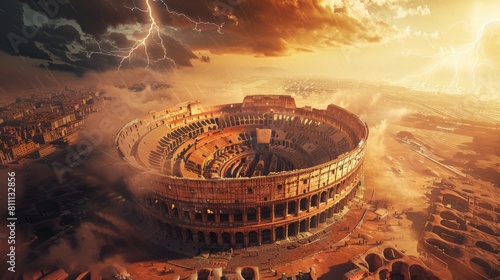 3D OMG  this is an amazing picture of the Great Colosseum  