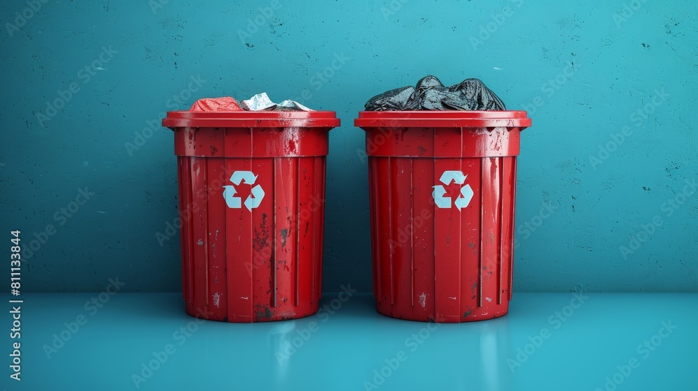 There are two ways to dispose of trash. Put the trash in the rubbish