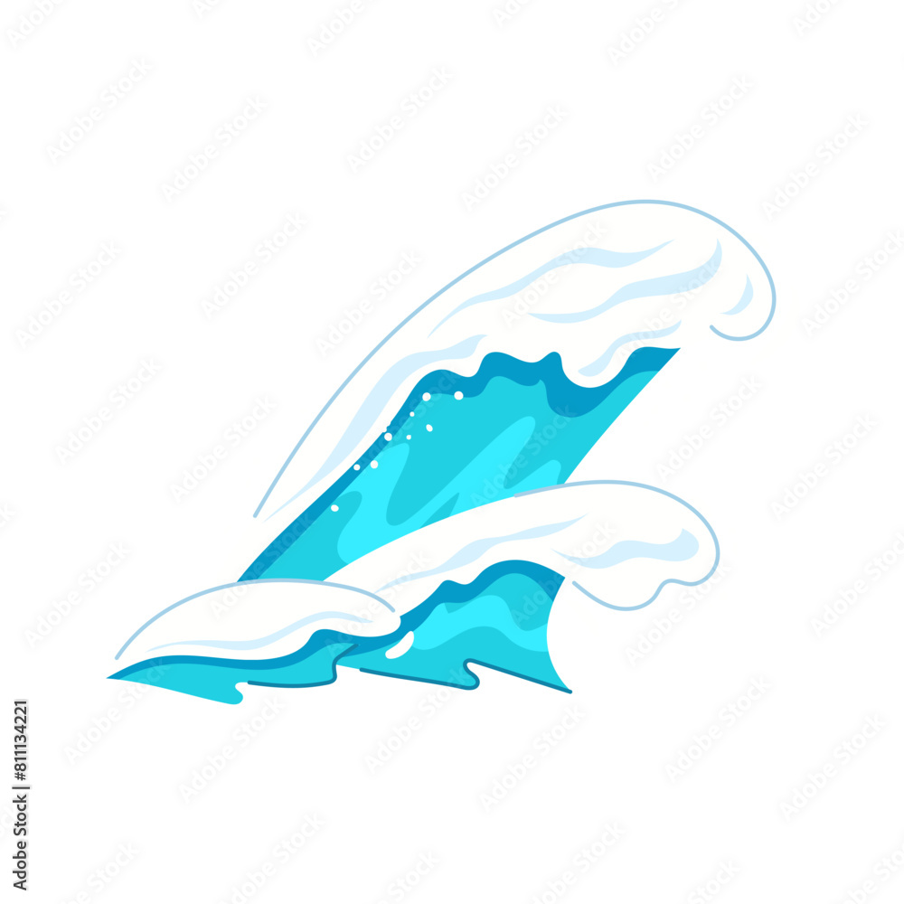 sea ocean waves cartoon. water blue, splash surf, abstract light sea ocean waves sign. isolated symbol vector illustration sea ocean waves cartoon. water blue, splash surf, abstract light sea ocean waves sign. isolated symbol vector illustration