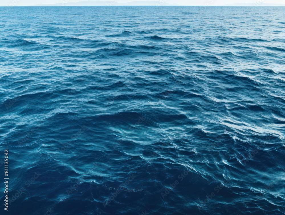 Fototapeta premium ocean water waves, blue clear water, minimalistic background, close-up