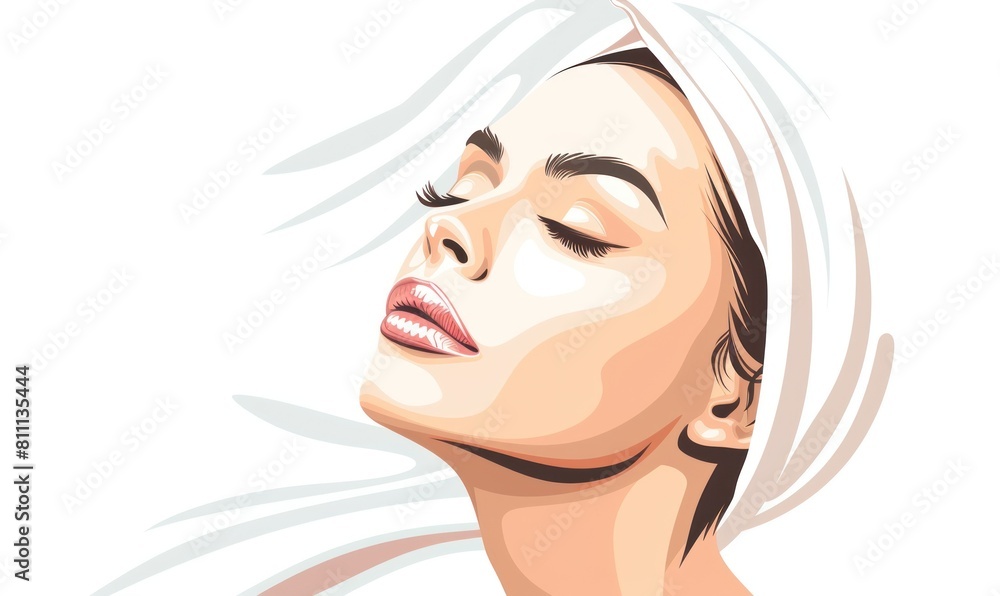 A beautiful image of a woman (skin care, body care, beauty salon) A beautiful image of a woman (skin care, body care, beauty salon)