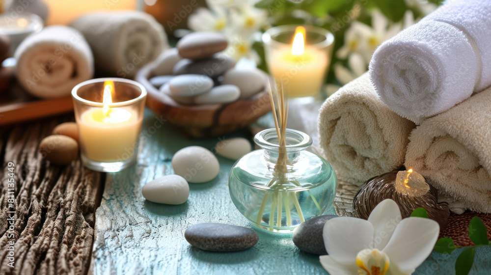 wellness spa cosmetics natural, organic cosmetics for care, close-up wellness spa cosmetics natural, organic cosmetics for care, close-up