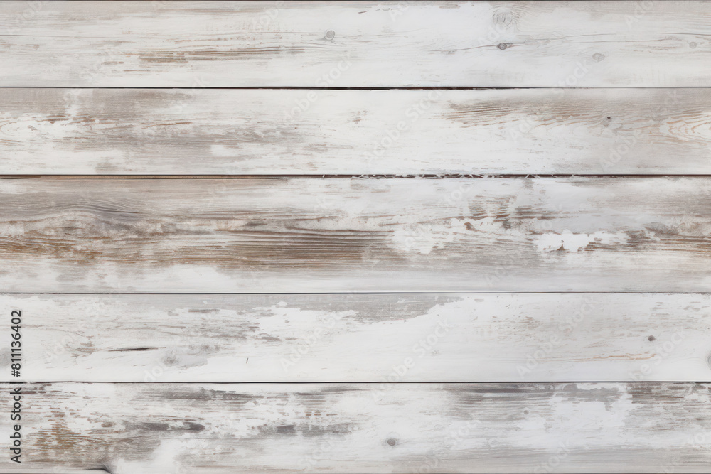 Obraz premium white aged wooden board background, copy space, design layout blank, wallpaper