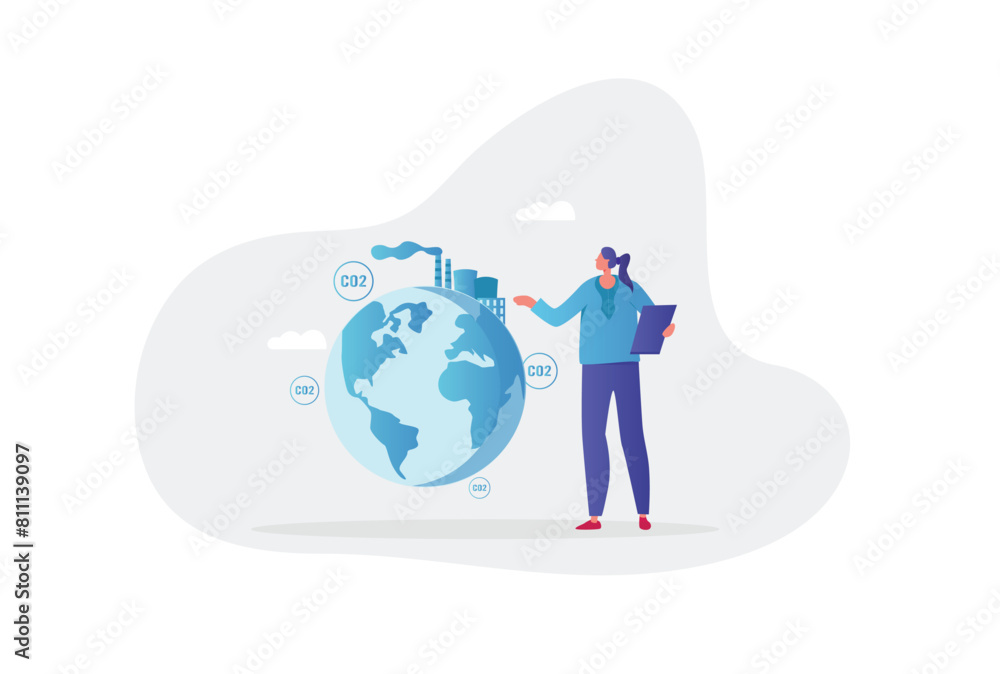 Stop air pollution. Carbon dioxide reduction, environmental damage, atmosphere protection. Stop air pollution. Carbon dioxide reduction, environmental damage, atmosphere protection.