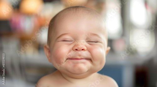 baby with Pride: Chin lifted, chest swells, basking in accomplishments, triumphant aura