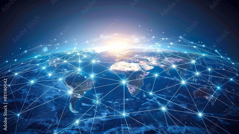 Craft an image that conveys the interconnectedness of global cyberspace Craft an image that conveys the interconnectedness of global cyberspace