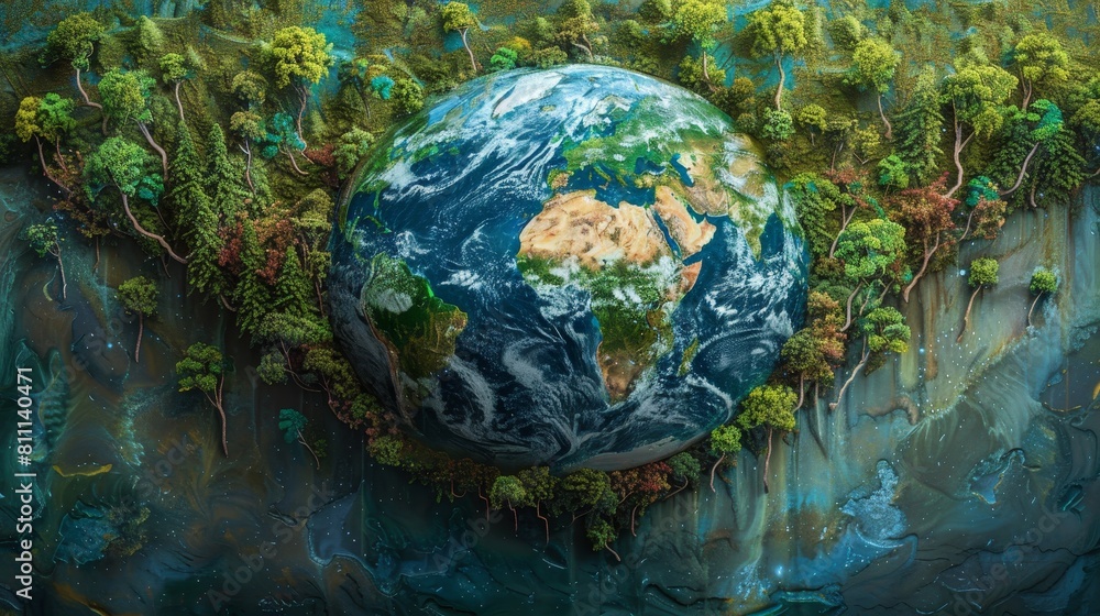 Craft an image that embodies the principle of global protection Craft an image that embodies the principle of global protection