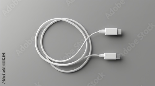 3D realistic image of a charging cable organizer, clean lighting, isolated on background