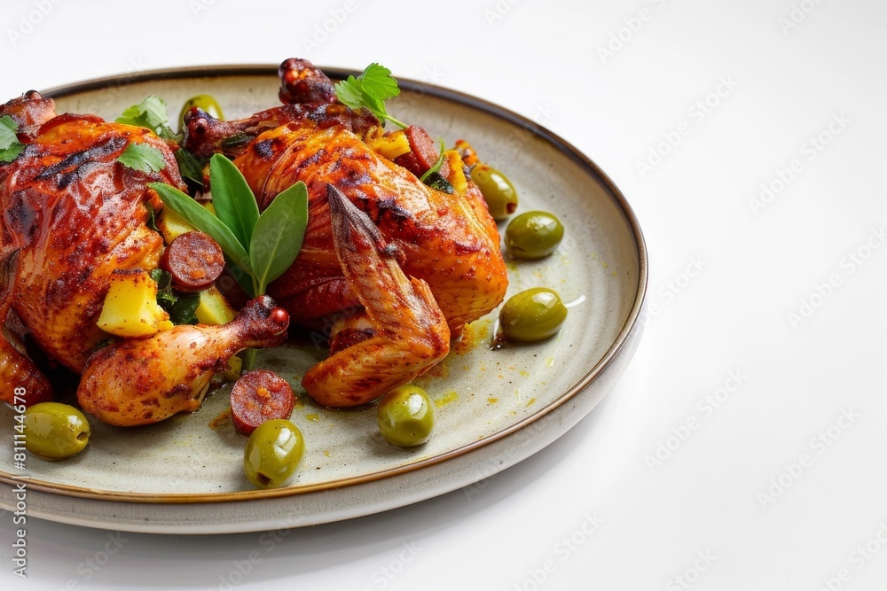 Achiote Marinated Cornish Hens with Chorizo and Mustard Greens Harmonious Achiote Marinated Cornish Hens with Chorizo and Mustard Greens Harmonious
