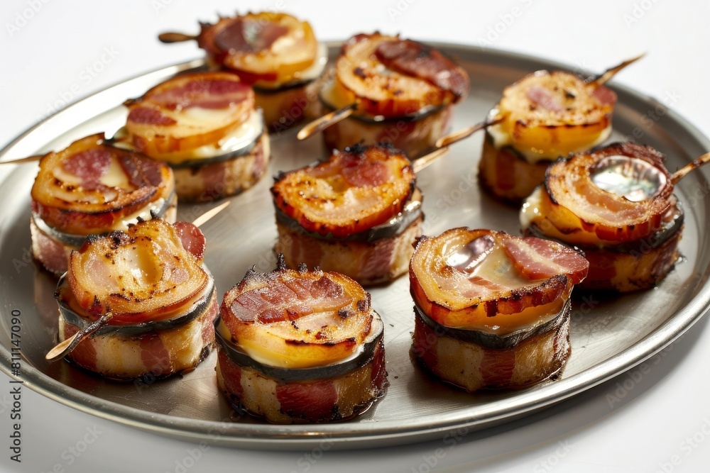Tasty Abalone and Bacon Appetizer Selection Tasty Abalone and Bacon Appetizer Selection