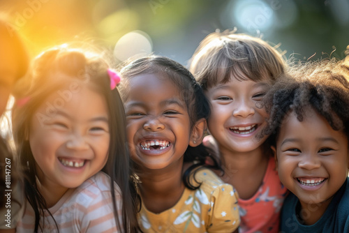 laughing little girls group