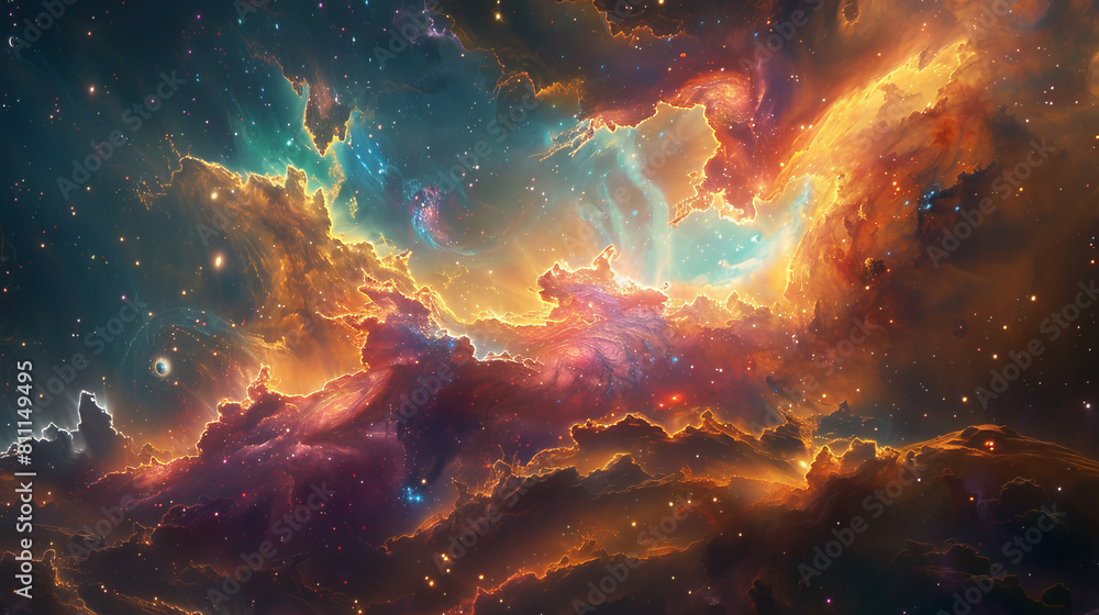Cosmic Chromatics Colorful Galactic Wallpaper Cosmic Chromatics Colorful Galactic Wallpaper