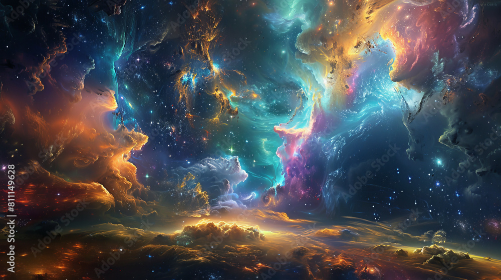 Cosmic Chromatics Colorful Galactic Wallpaper Cosmic Chromatics Colorful Galactic Wallpaper
