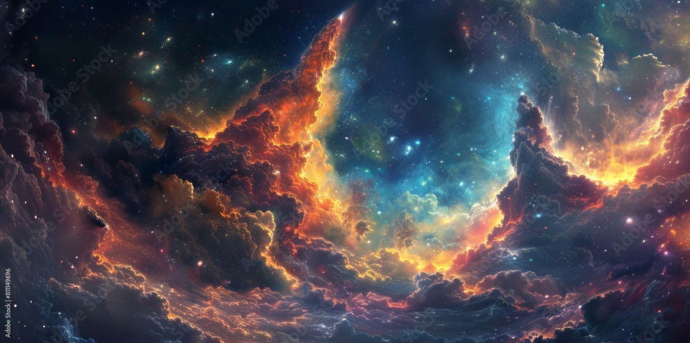 Cosmic Chromatics Colorful Galactic Wallpaper Cosmic Chromatics Colorful Galactic Wallpaper