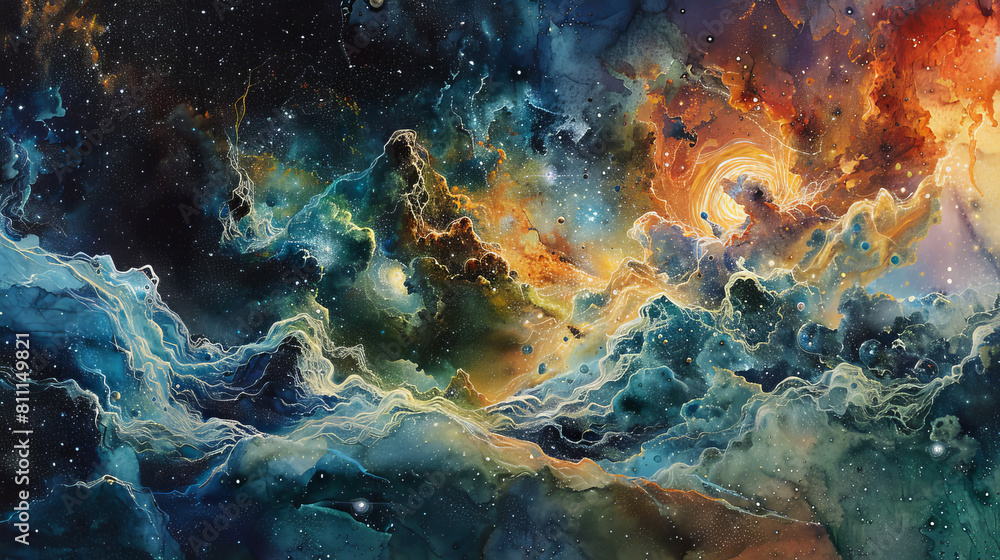 Cosmic Chromatics Colorful Galactic Wallpaper Cosmic Chromatics Colorful Galactic Wallpaper