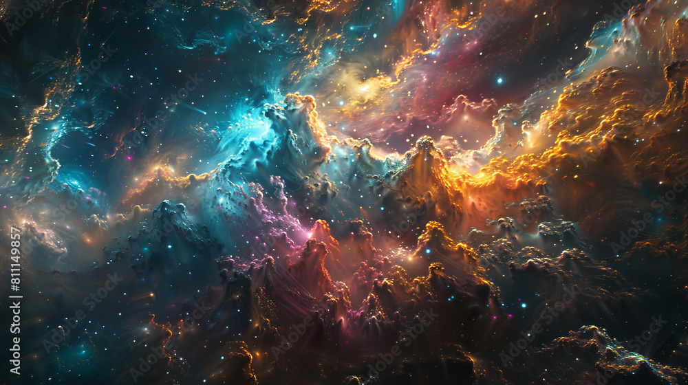 Cosmic Chromatics Colorful Galactic Wallpaper Cosmic Chromatics Colorful Galactic Wallpaper